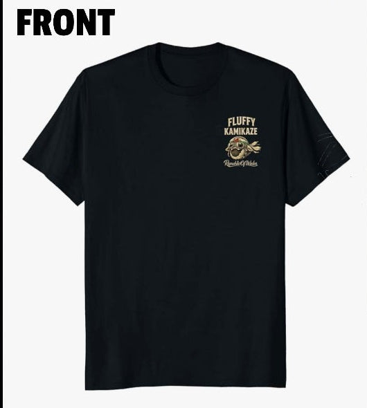 FLUFFY KAMIKAZE - FRONT AND BACK T-SHIRT